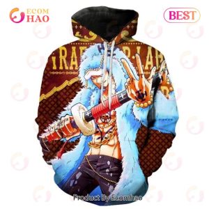 PREMIUM One Piece Law 3D Printed Casual Hoodie