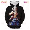 PREMIUM One Piece Luffy Straw Hat 3D Printed Casual Hoodie