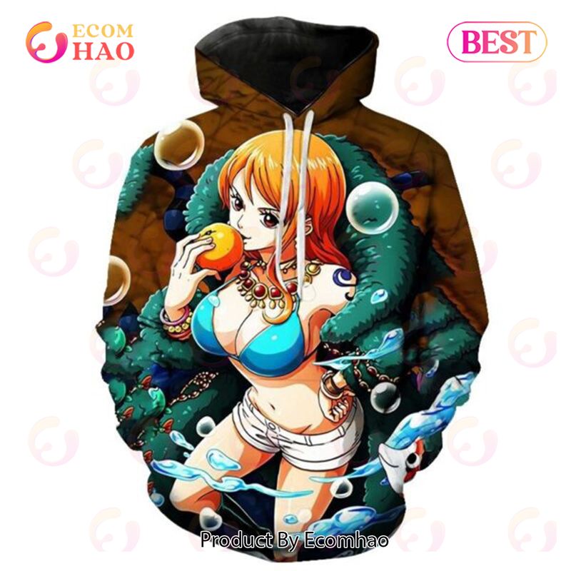 PREMIUM One Piece Nami 3D Printed Casual Hoodie