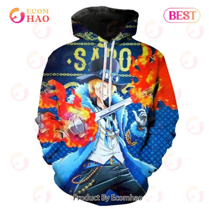 PREMIUM One Piece Sabo 3D Printed Casual Hoodie