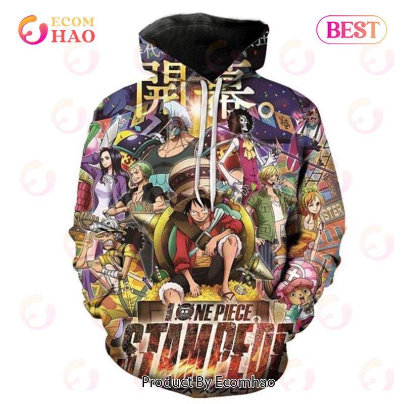 PREMIUM One Piece STAMPEDE 3D Printed Casual Hoodie