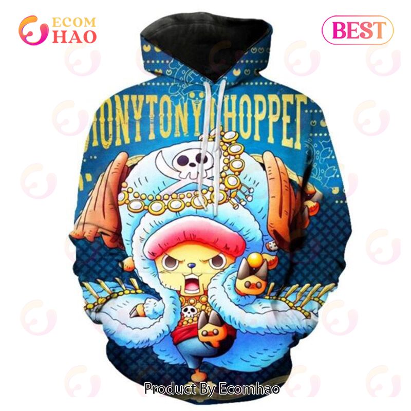 PREMIUM One Piece Tony Tony Chopper 3D Printed Casual Hoodie