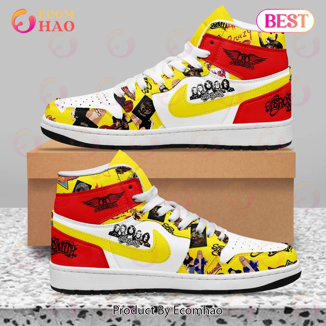 PREMIUM Aerosmith Rock Band Air Jordan 1, Hightop