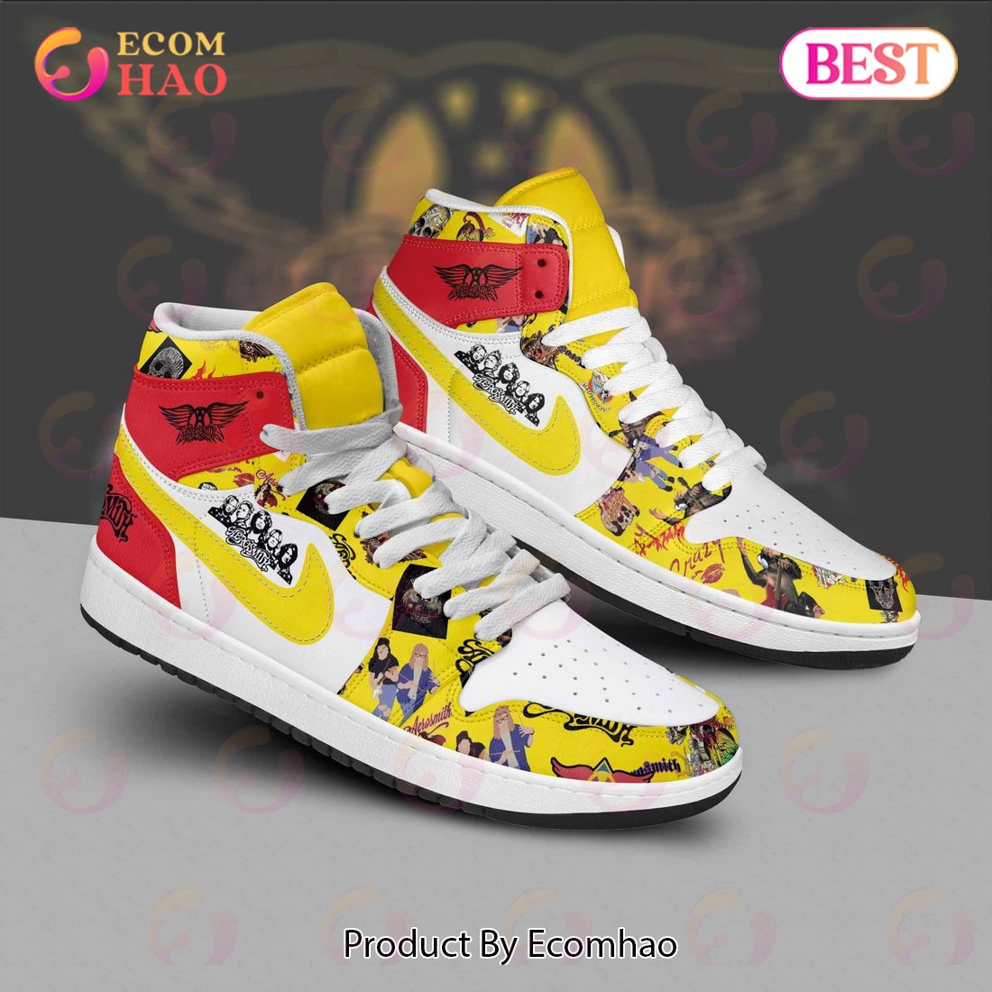 PREMIUM Aerosmith Rock Band Air Jordan 1, Hightop