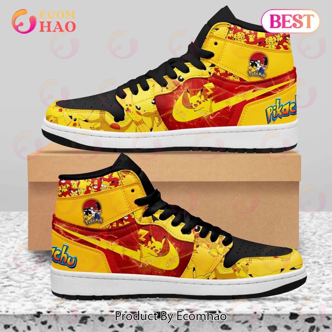 PREMIUM Pikachu Air Jordan 1, Hightop