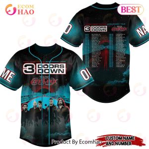 3 Doors Down – Away From The Sun Anniversary Tour Custom Baseball Jersey