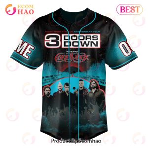 3 Doors Down – Away From The Sun Anniversary Tour Custom Baseball Jersey