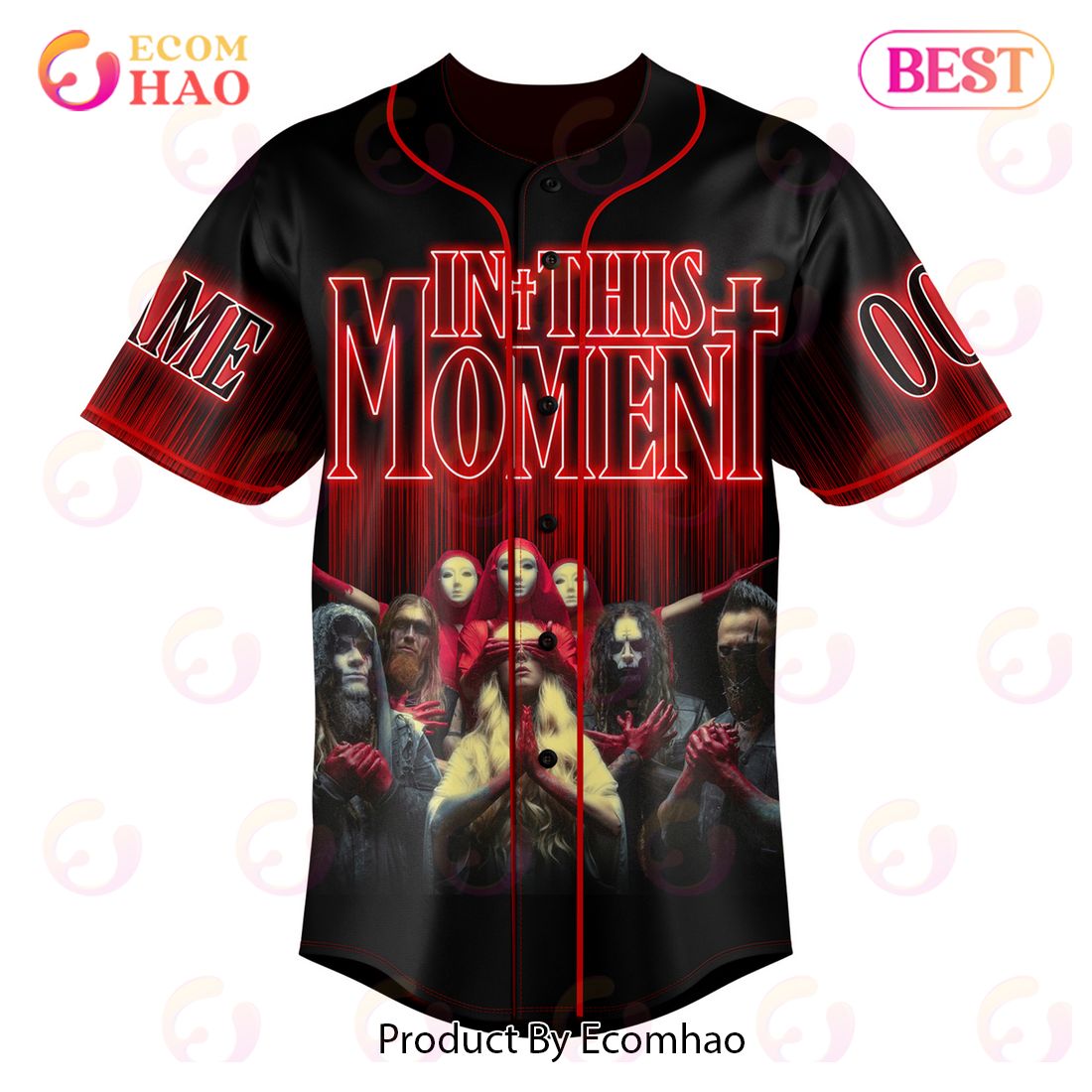 In This Moment The Dark Horizon Tour Custom Baseball Jersey