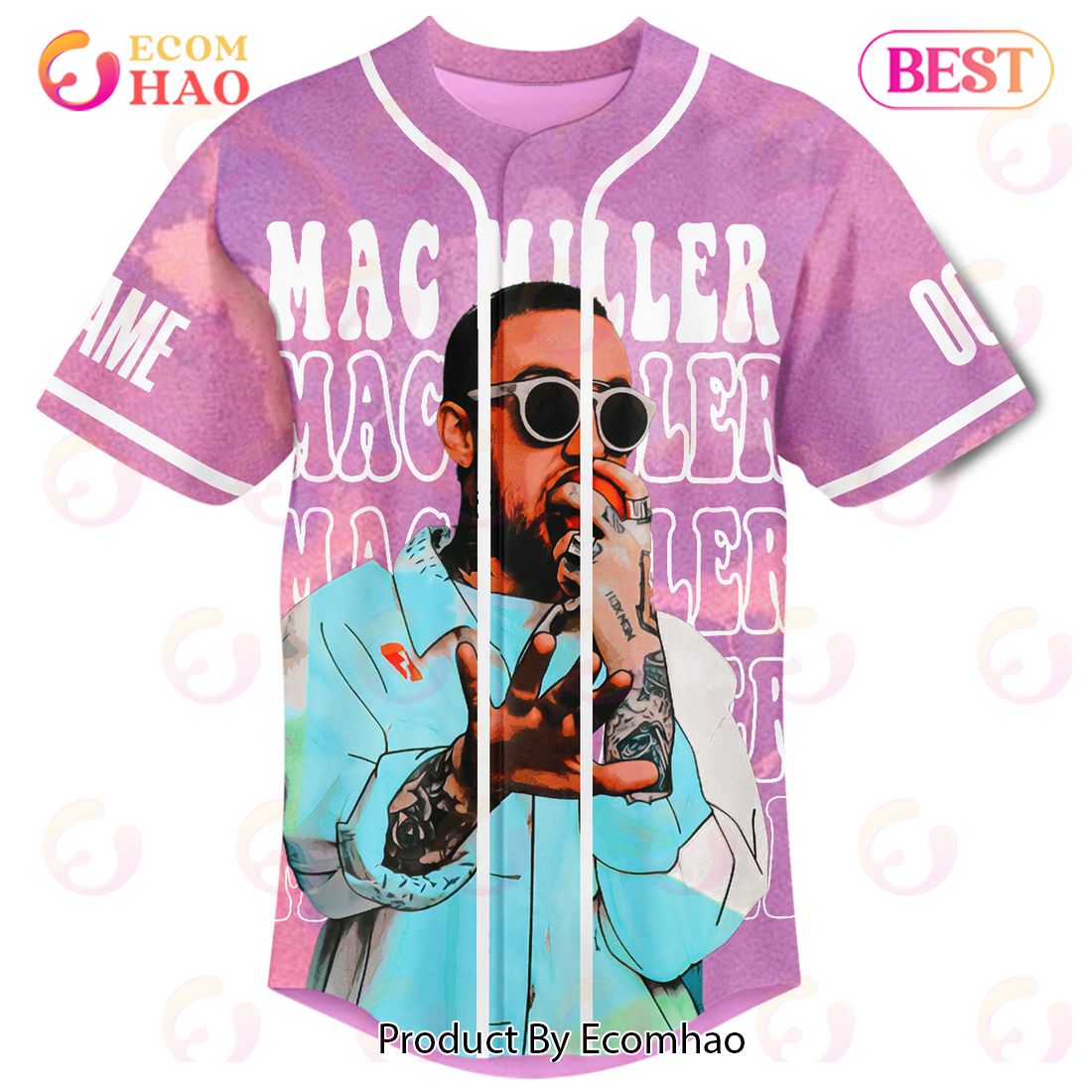 Mac Miller – Self Care Custom Baseball Jersey