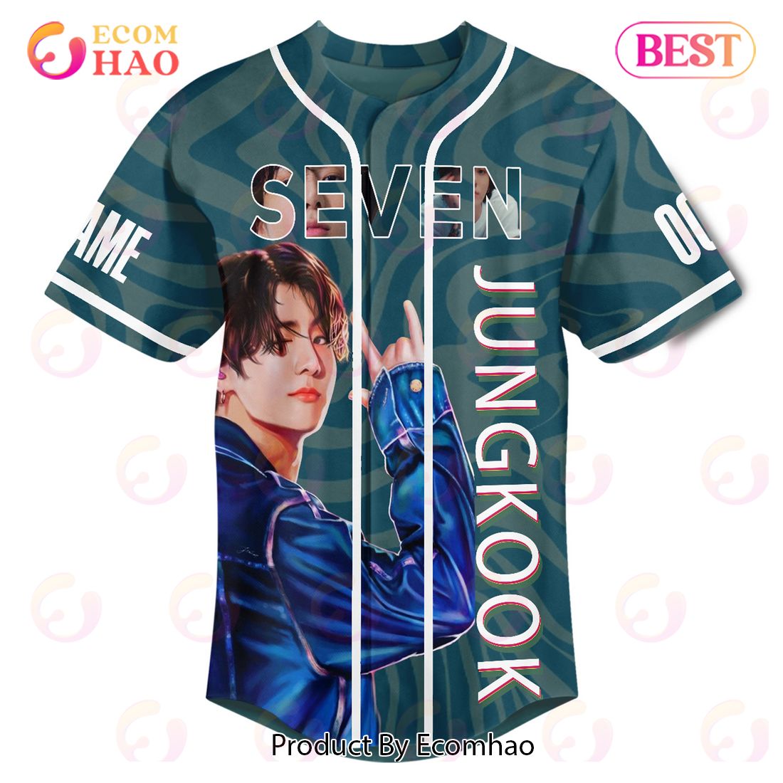 Seven Jungkook Custom Baseball Jersey