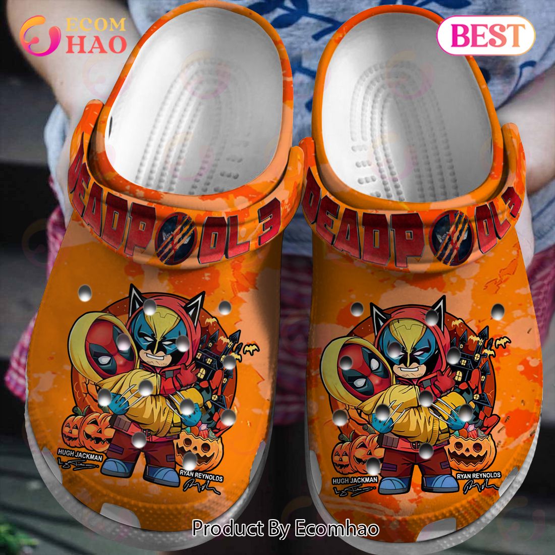 Deadpool 3 Halloween Clogs