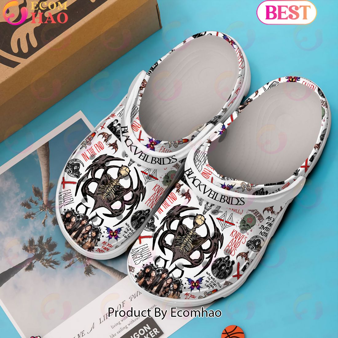 PREMIUM Black Veil Brides Clogs