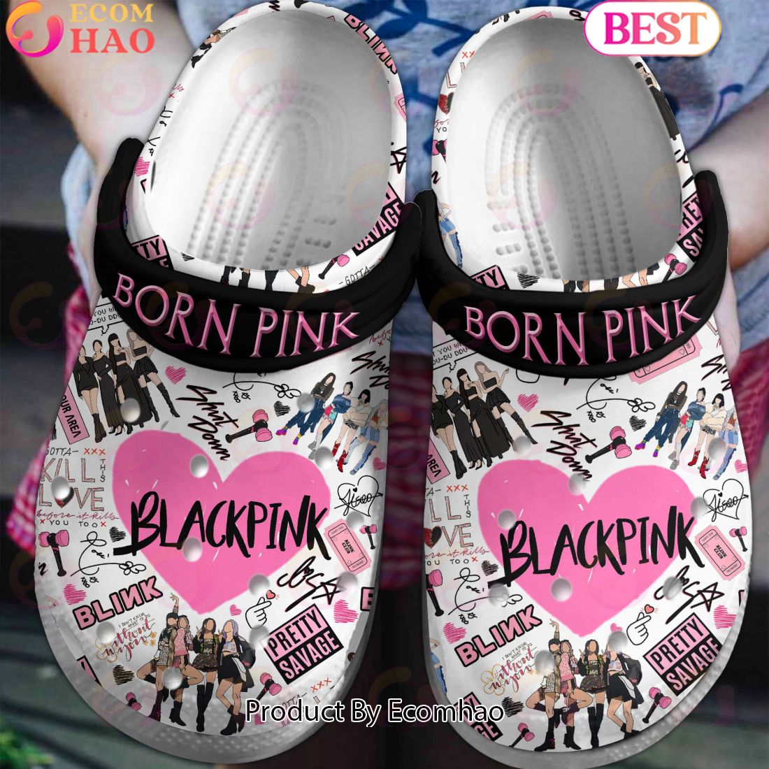 Born Pink – Black Pink Clogs