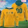 Personalized Rugby World Cup 2023 Australia Wallabies Home Jersey 3D Hoodie Personalized Rugby World Cup 2023 Australia Wallabies Home Jersey 3D Hoodie