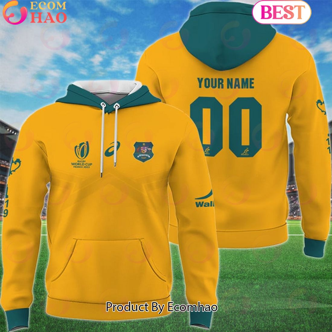 New Personalized Wallabies WC 2023 3D Hoodie for fans – Limited Edition