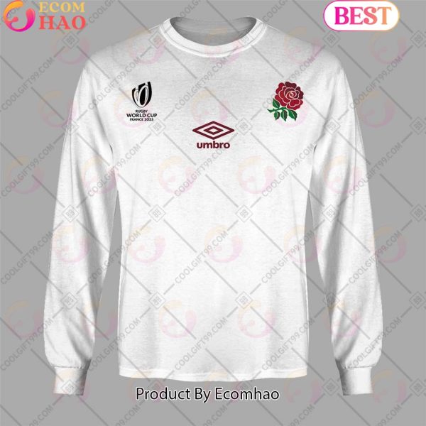 Personalized Rugby World Cup 2023 England Rugby Home Jersey 3D Hoodie