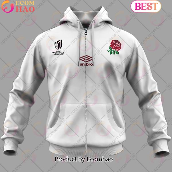 Personalized Rugby World Cup 2023 England Rugby Home Jersey 3D Hoodie