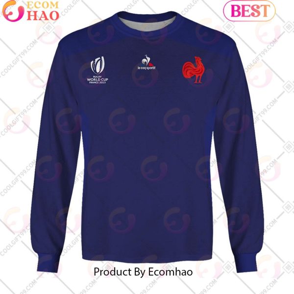 Personalized Rugby World Cup 2023 France Rugby Home Jersey 3D Hoodie