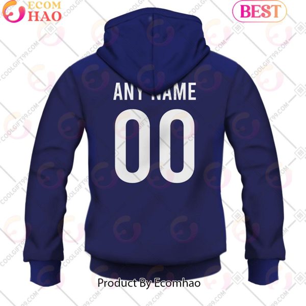 Personalized Rugby World Cup 2023 France Rugby Home Jersey 3D Hoodie