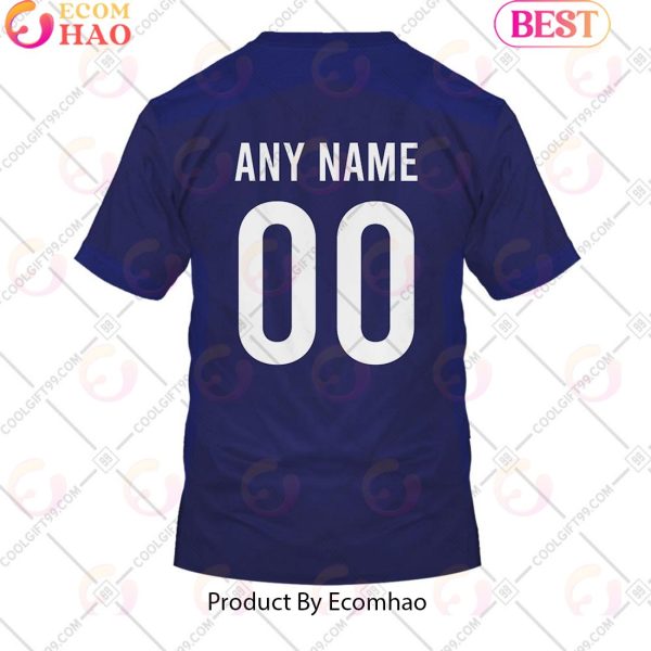 Personalized Rugby World Cup 2023 France Rugby Home Jersey 3D Hoodie
