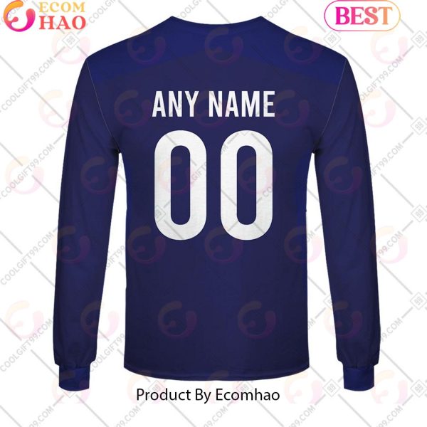 Personalized Rugby World Cup 2023 France Rugby Home Jersey 3D Hoodie