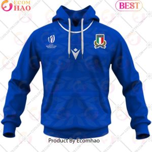 Personalized Rugby World Cup 2023 ITALY Rugby Home Jersey 3D Hoodie