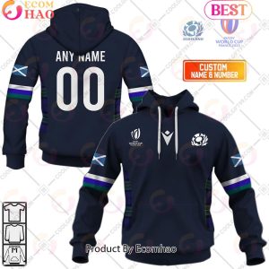 Personalized Rugby World Cup 2023 Scotland Rugby Home Jersey 3D Hoodie
