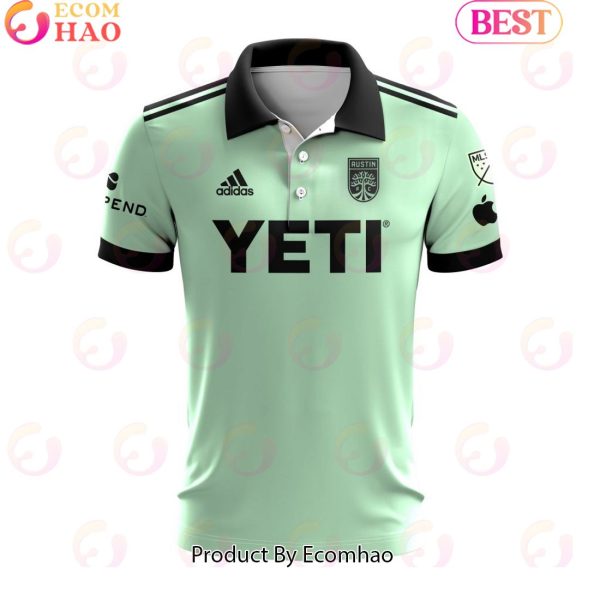 MLS Austin FC 2023 Away The Sentimiento Custom Polo Shirt