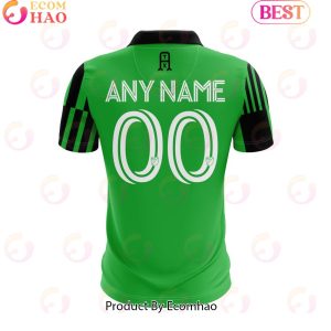 MLS Austin FC 2023 Home Las Voces Custom Polo Shirt