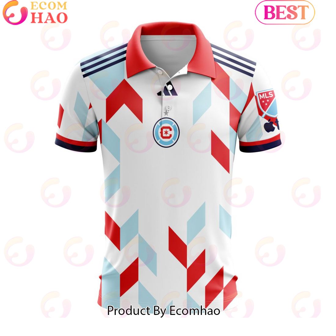 MLS Chicago Fire 2023 Away A Kit For All Custom Polo Shirt