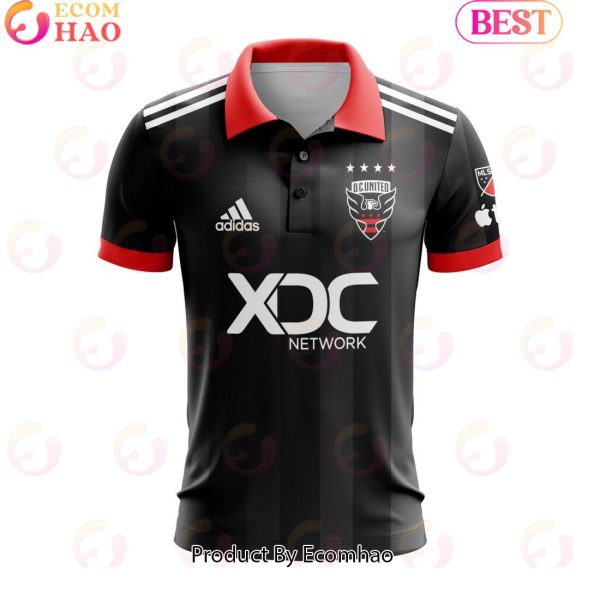 MLS D.C. United 2023 Home Red & Black Custom Polo Shirt