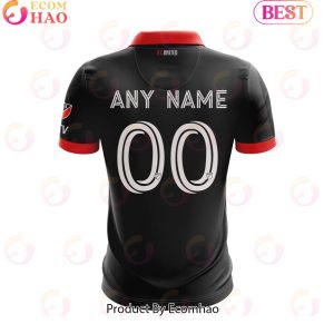 MLS D.C. United 2023 Home Red & Black Custom Polo Shirt