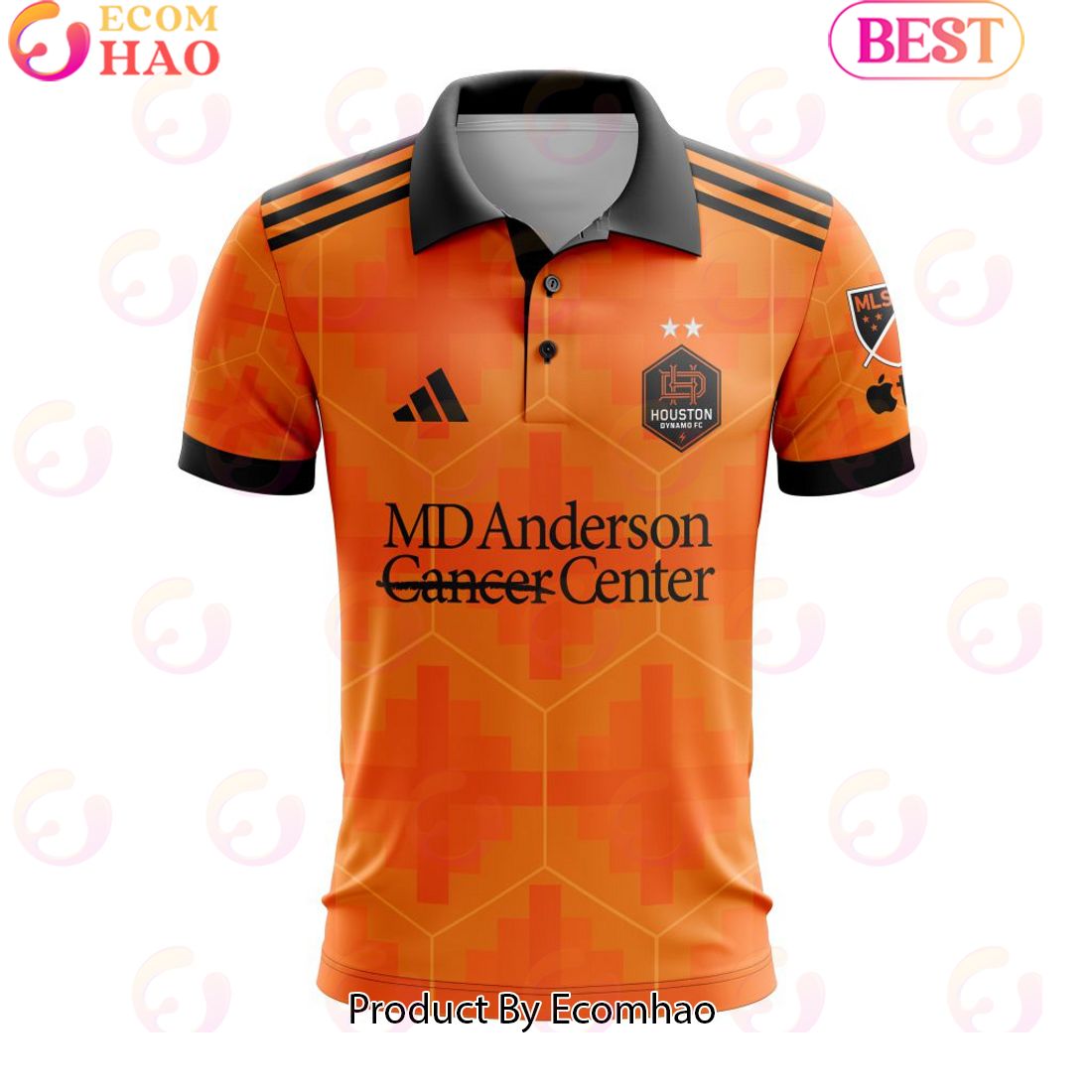 MLS Houston Dynamo FC 2023 Home El Sol Custom Polo Shirt