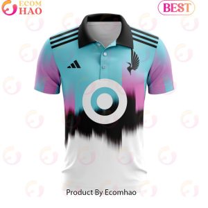 MLS Minnesota United FC 2023 Away The Northern Lights Custom Polo Shirt