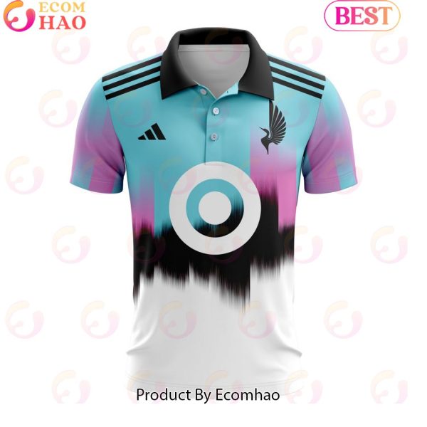 MLS Minnesota United FC 2023 Away The Northern Lights Custom Polo Shirt