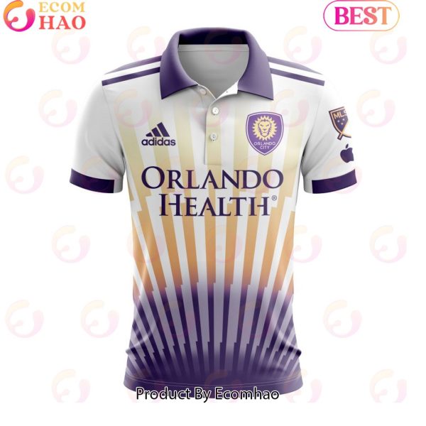 MLS Orlando City SC 2023 Away The Sunshine Custom Polo Shirt