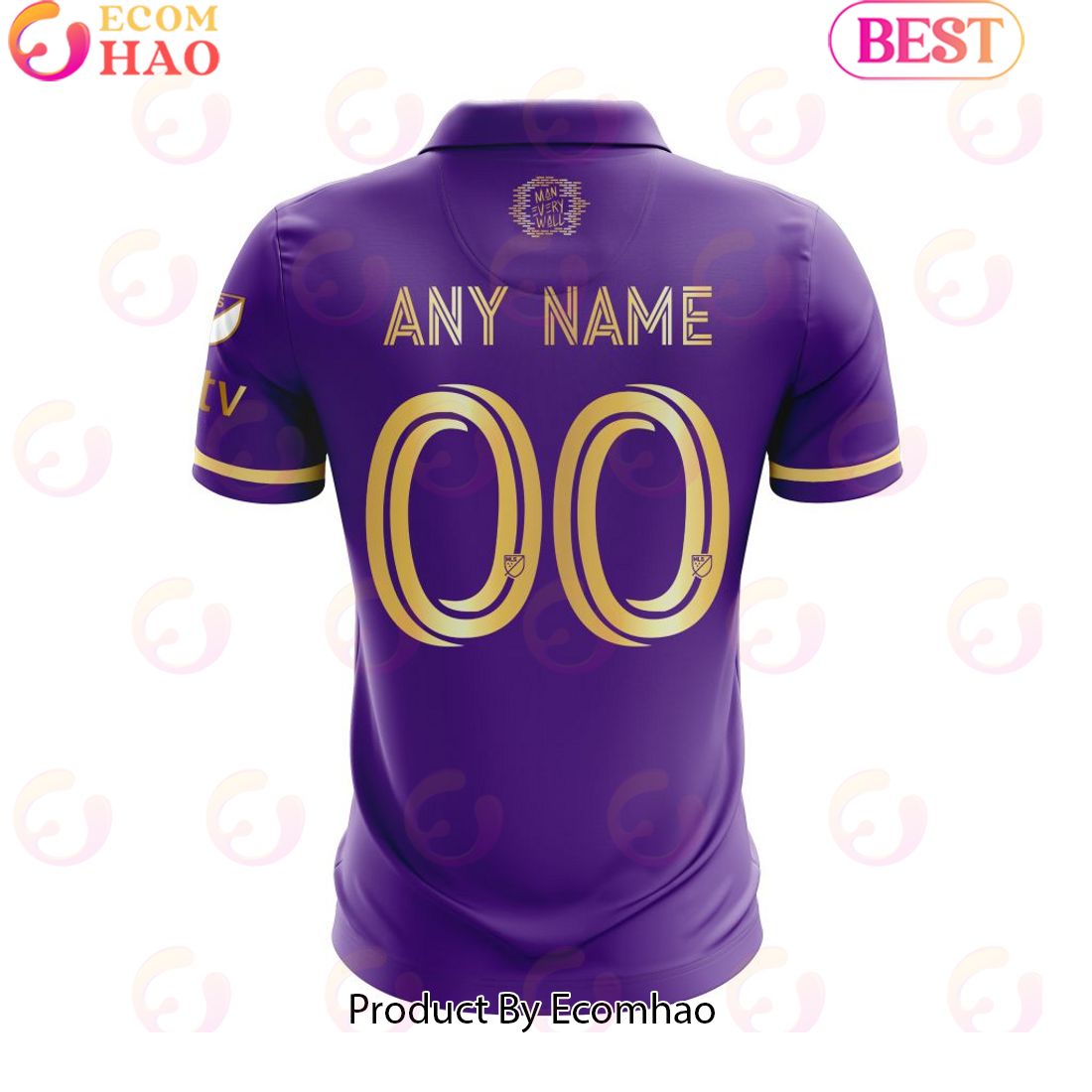 MLS Orlando City SC 2023 Home The Wall Custom Polo Shirt