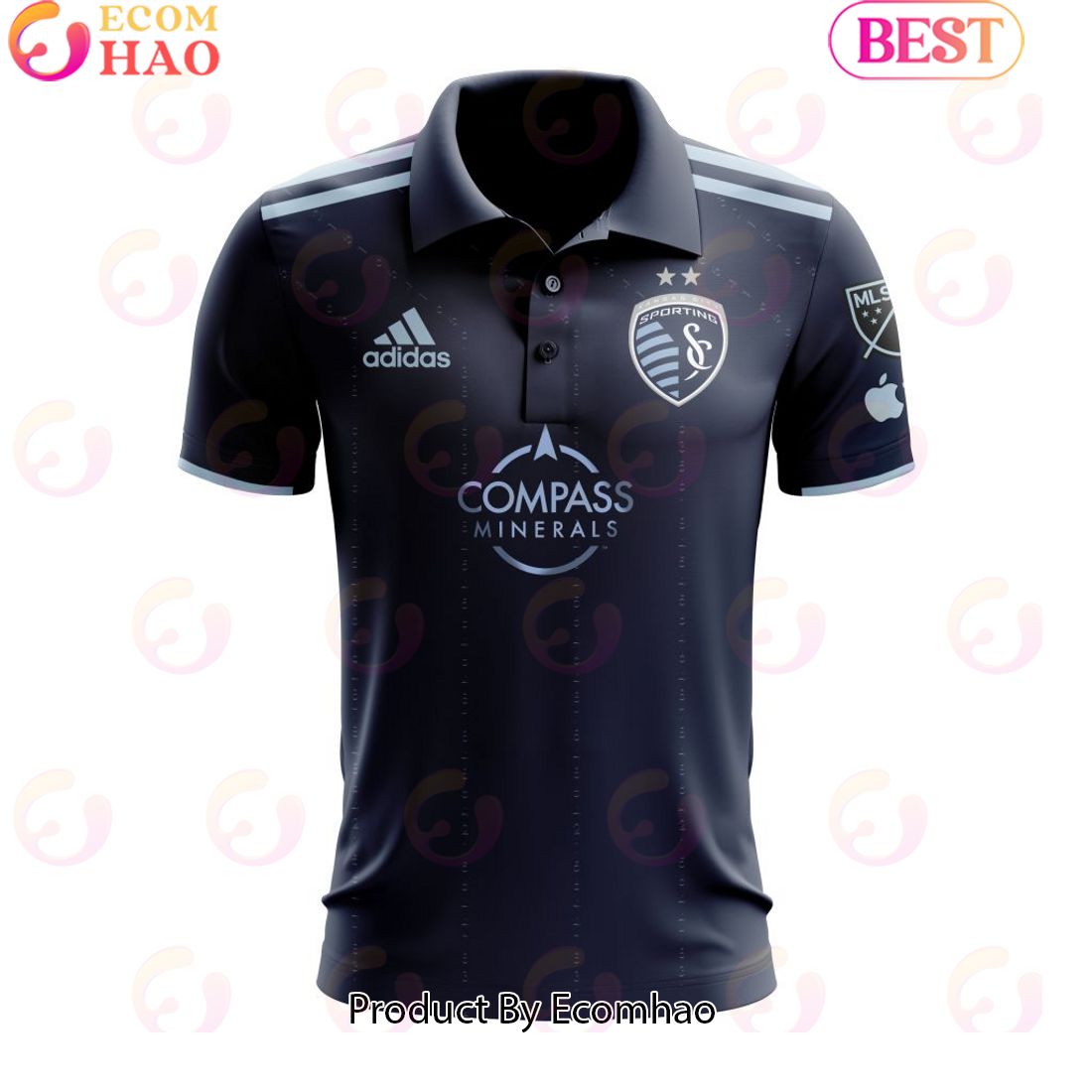 MLS Sporting Kansas City 2023 Away State Line 3.0 Custom Polo Shirt