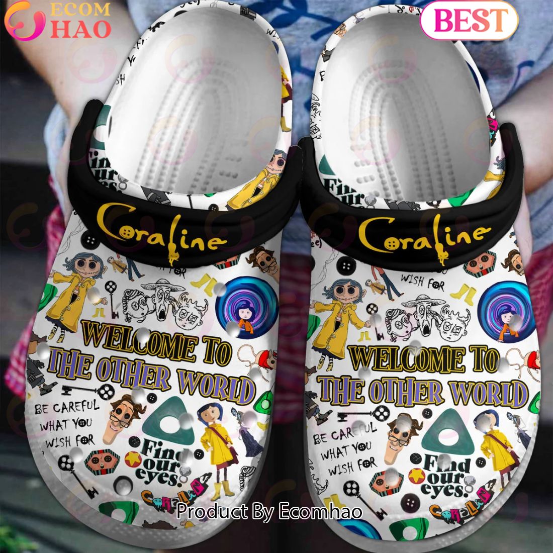 PREMIUM Coraline Welcome To The Other World Clogs