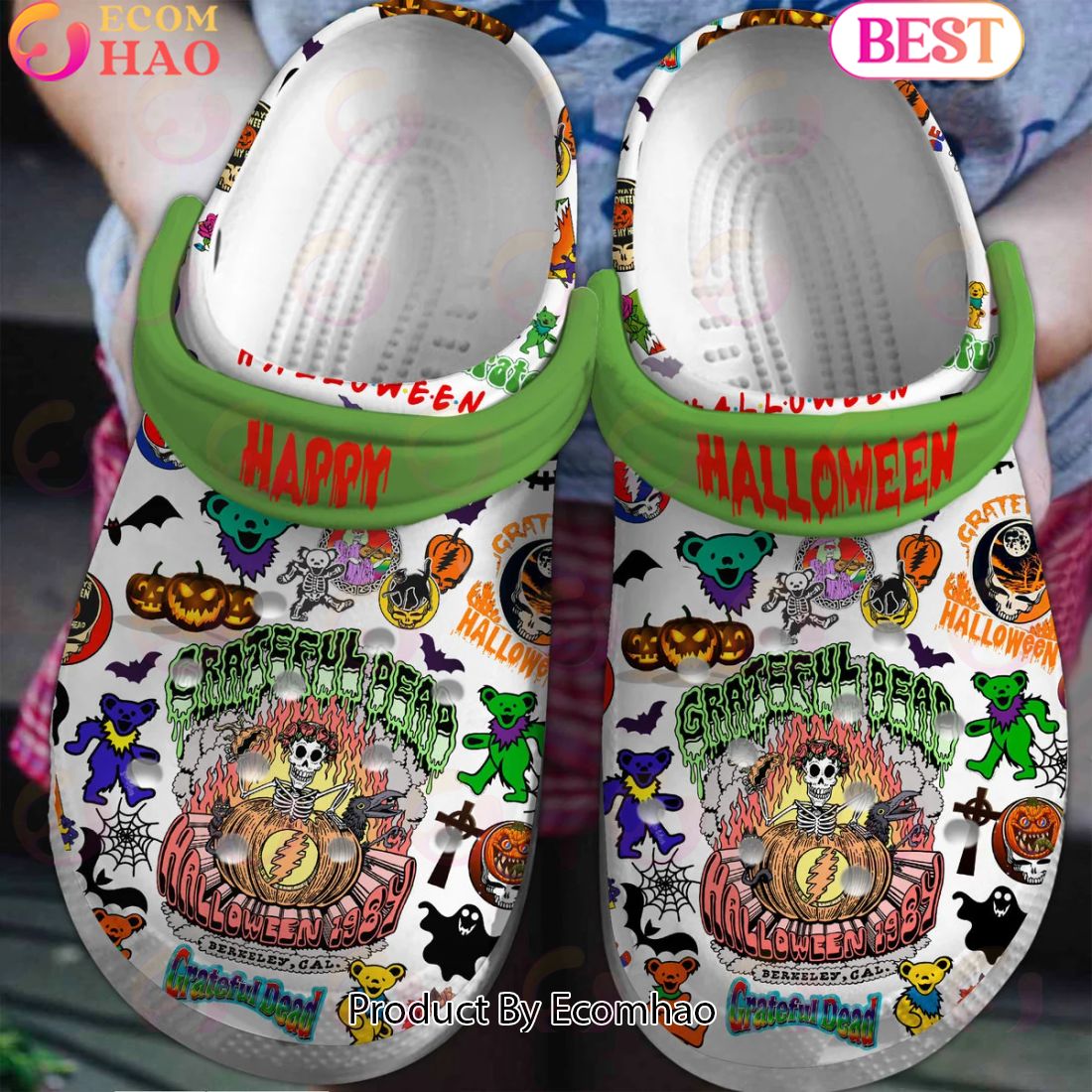 PREMIUM Happy Halloween Gratefull Dead Clogs