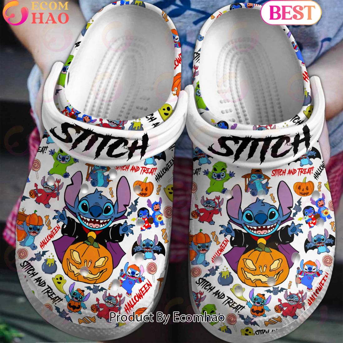 PREMIUM Stitch And Treat Halloween Clogs