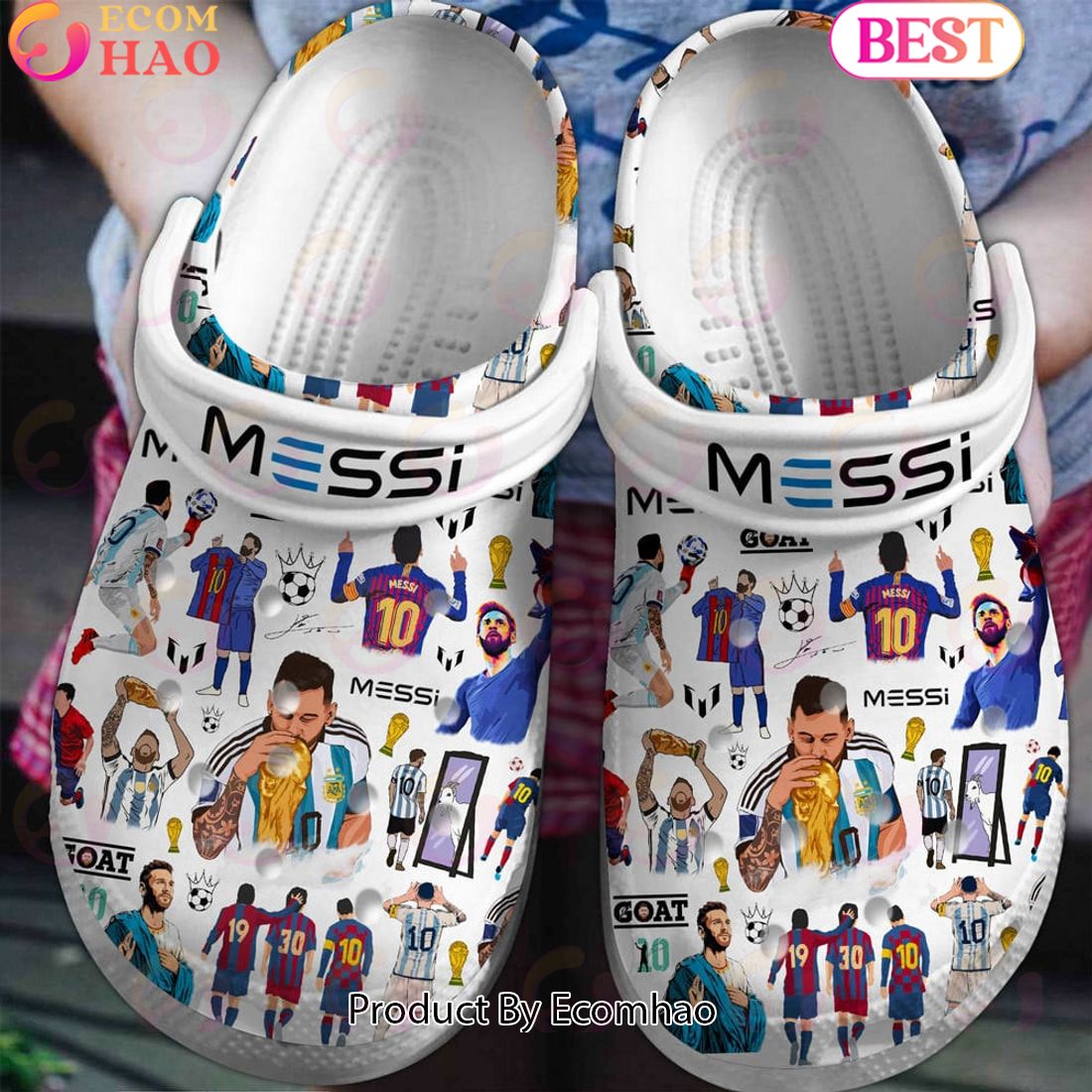 Lionel Messi Football Soccer Sport Crocs