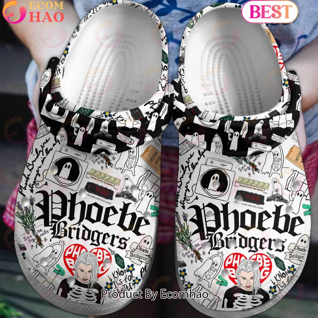 Custom Name Blink-182 Halloween Design Clogs