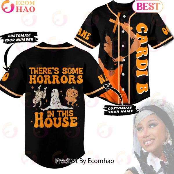 Customize Your Number There’s Some Horrors In This House Cardi B Baseball Jersey