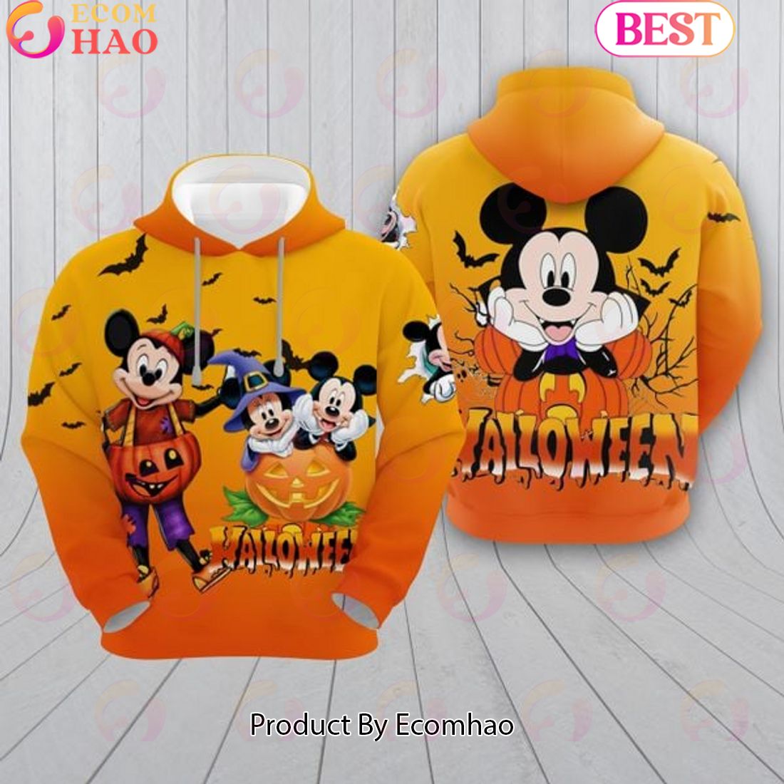 Events Mickey Dracula Halloween 3D Hoodie