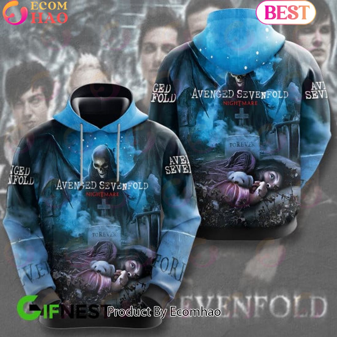 Waking The Fallen – Avenged Sevenfold 3D Hoodie