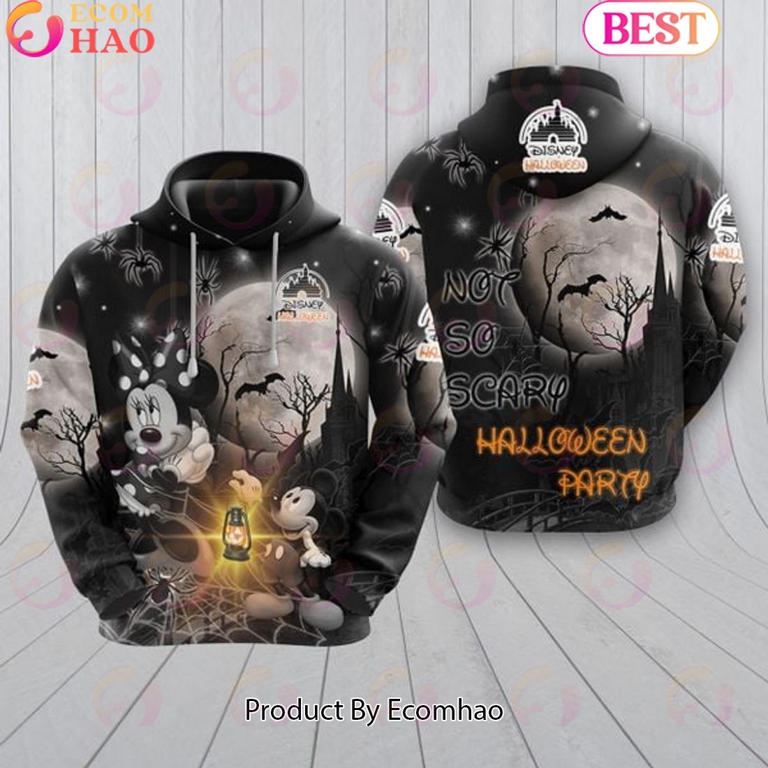 Not So Scary Mickey & Minnie Halloween Hoodie