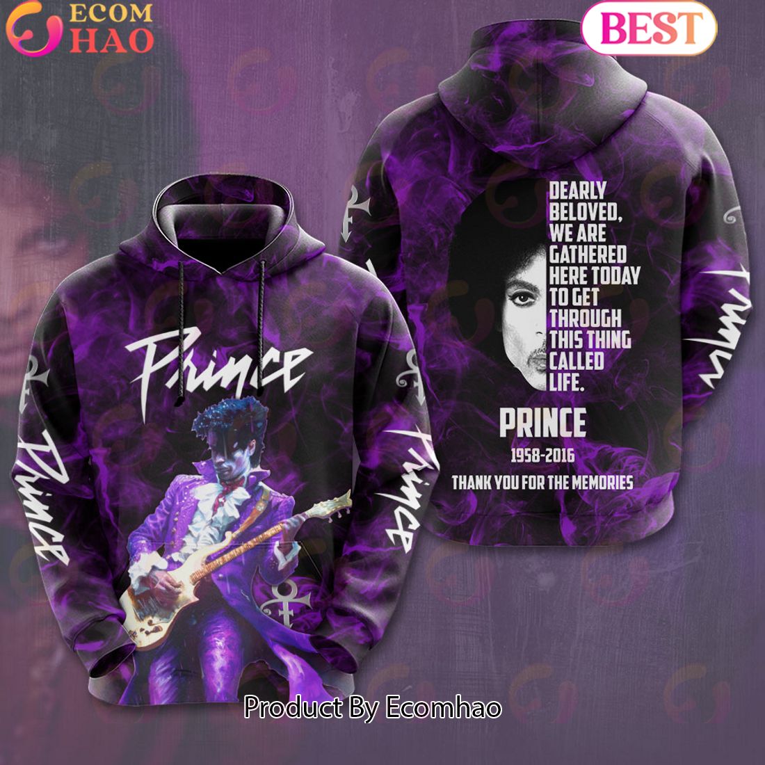 Prince 1958 – 2016 Thank You For The Memories 3D Hoodie