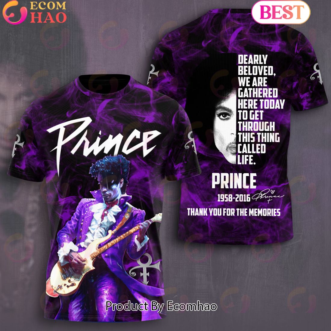 Prince 1958 – 2016 Thank You For The Memories 3D Hoodie