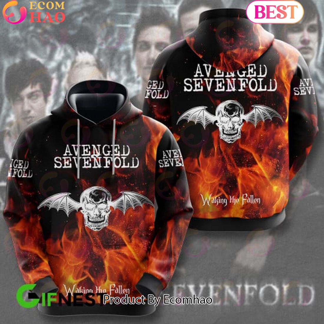 Waking The Fallen – Avenged Sevenfold 3D Hoodie